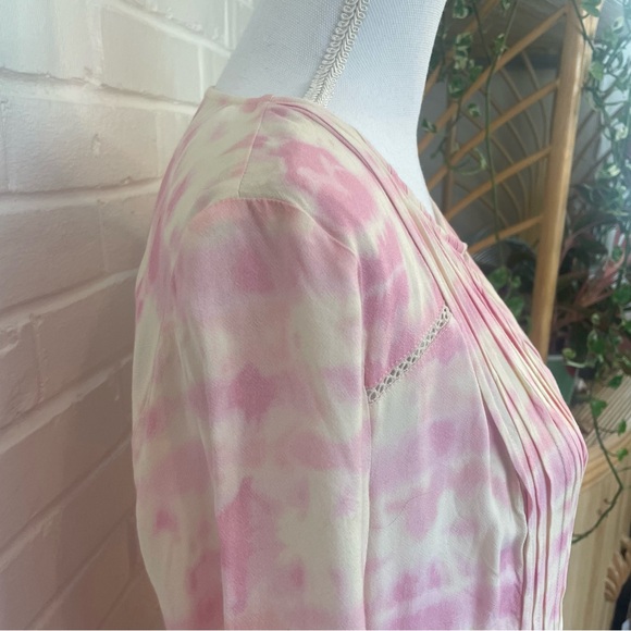 Julie Brown NYC Cool Whip Rocky Dress Pink 3/4 Sleeve Casual Resort Size Large - Picture 6 of 15